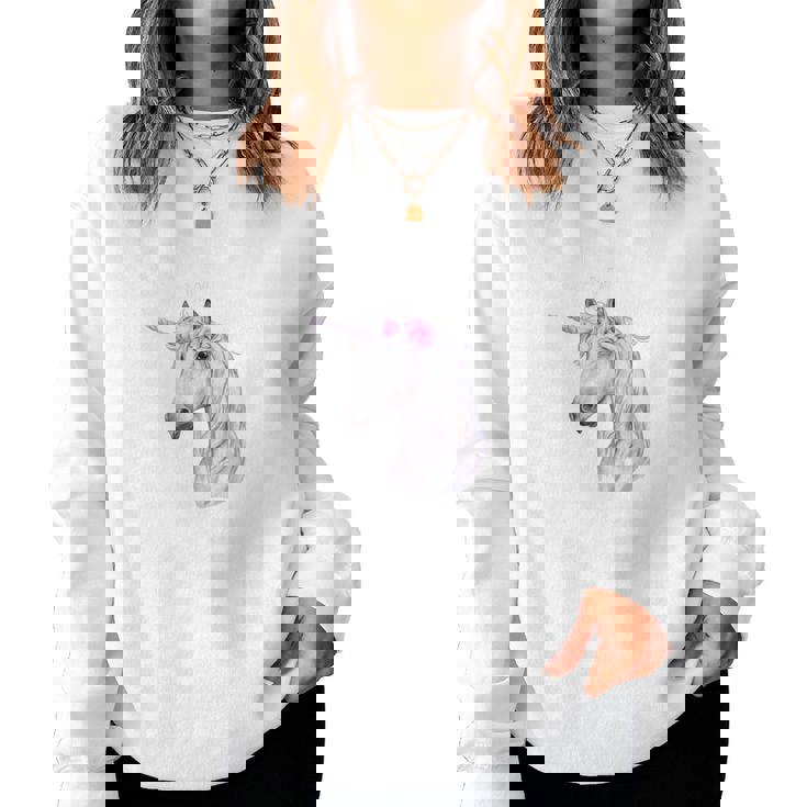 Just A Girl Who Love Para Amantes De Los Caballos Y Las Es De La Manga Larga Sudadera Mujer