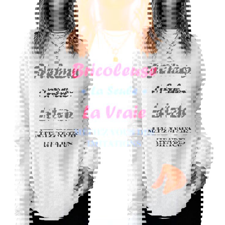 Maman Bricoler Humour Bricolage Laraie Bricoleuse Sweat-shirt pour femme