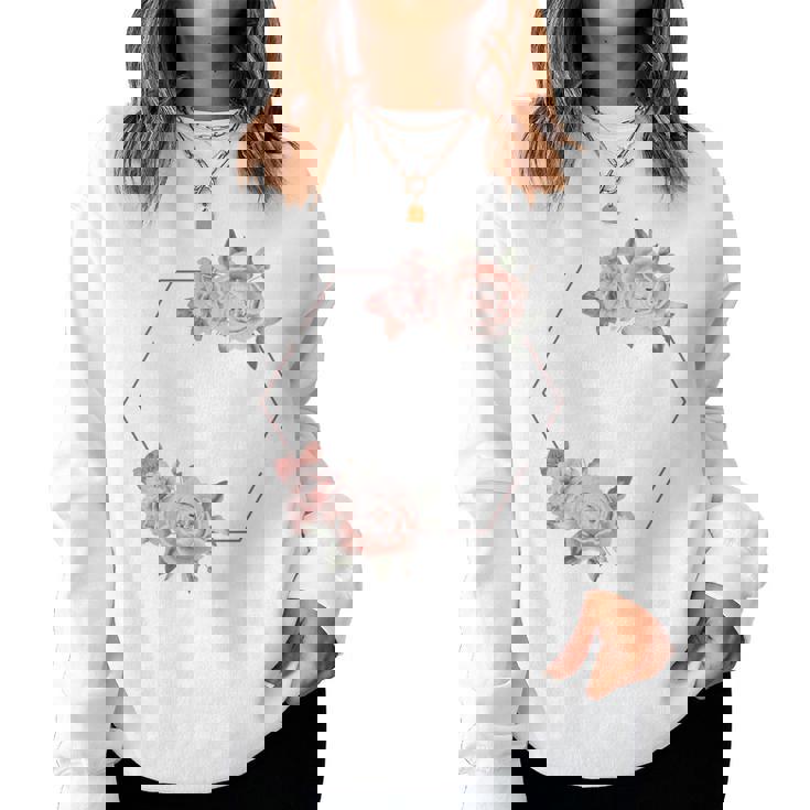 Mother Of The Bride Floral Blush Wedding Flowers Women Sweatshirt