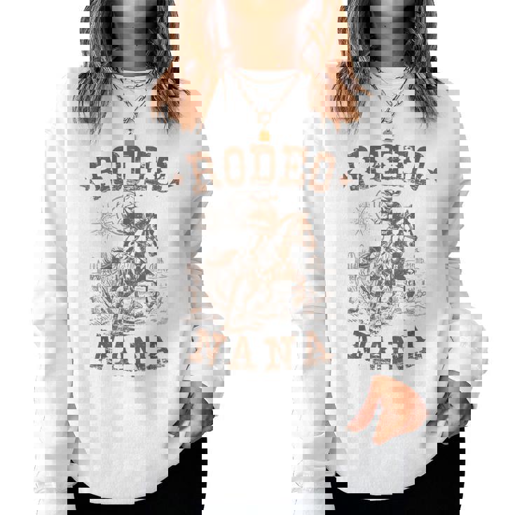 Rodeo Nana Western Cowboy Family Matching Mother's Day Women Sweatshirt