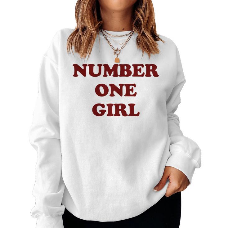 Rosé Number One Girl Sweatshirt Frauen