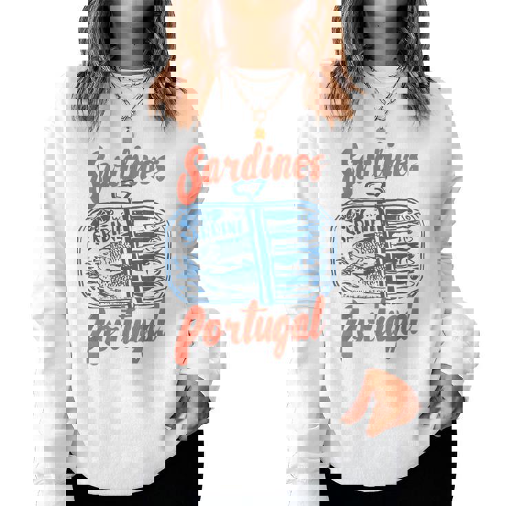 Sardines Tinned Fish Retro Graphic For Women Women Sweatshirt