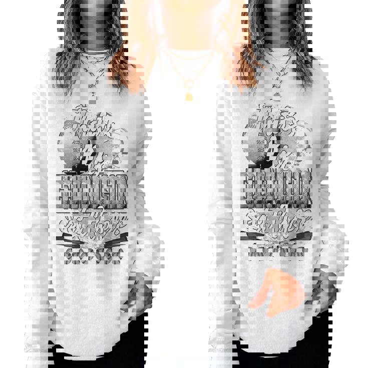 That's My Grandson Out There Baseball Grandma Women Sweatshirt