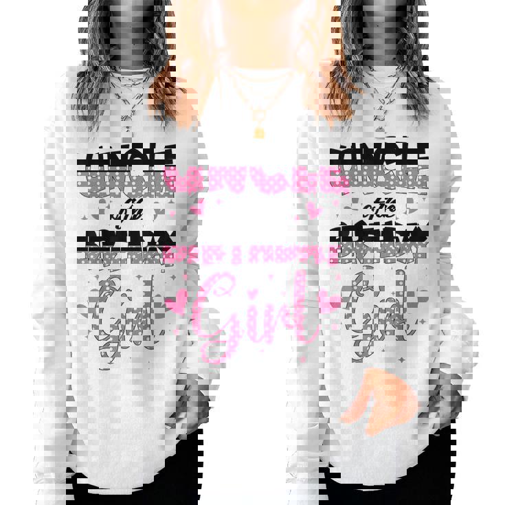 Uncle Of The Birthday Girl Family Party Decorations Women Sweatshirt