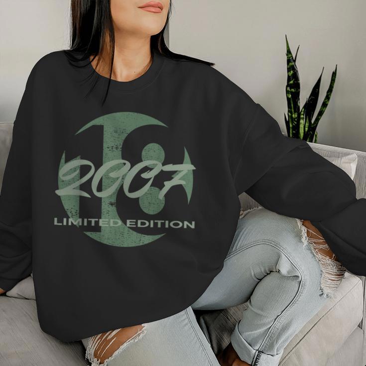 18Th Birthday Girl Boy 18 Years 2007Intage Sweatshirt Frauen Geschenke für Sie