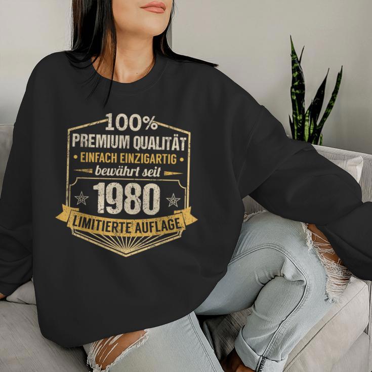 43Th Birthday Man Woman 43 Years 1980 Decorative Sweatshirt Frauen Geschenke für Sie