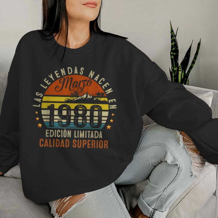 45 Cumpleaños Hombre 45 Años Marzo 1980 Regalo Sudadera Mujer Regalos para ella