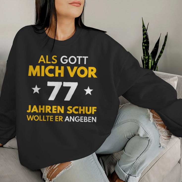 77Th Birthday Man Woman 77 Years 1946 Decorative Sweatshirt Frauen Geschenke für Sie