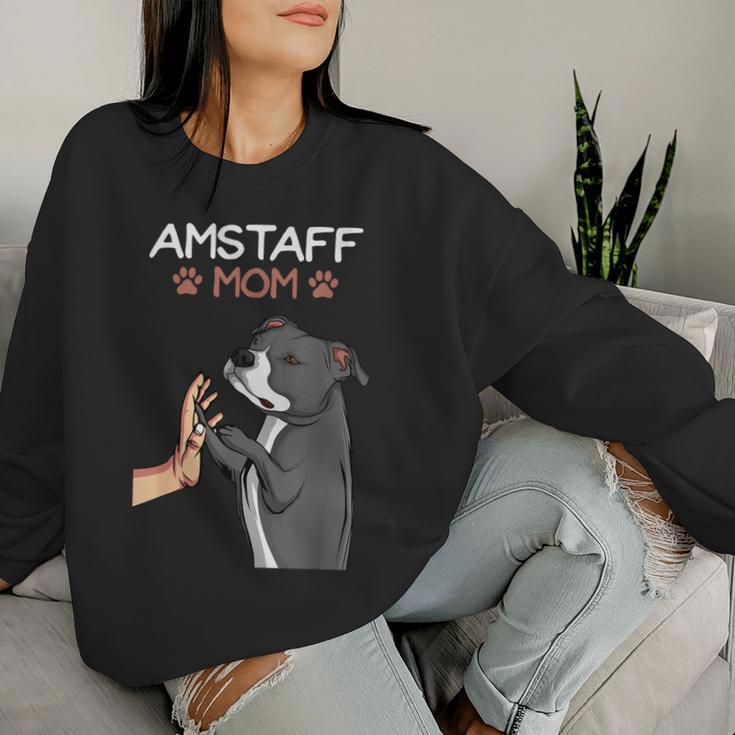 American Staffordshire Terrier Mama Amstaff Dog Sweatshirt Frauen Geschenke für Sie