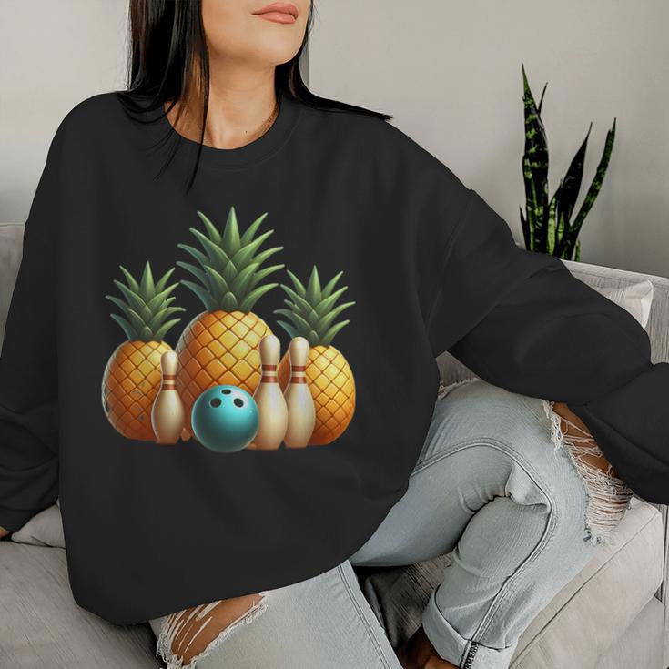 Ananas Bowling Sweatshirt Frauen Geschenke für Sie