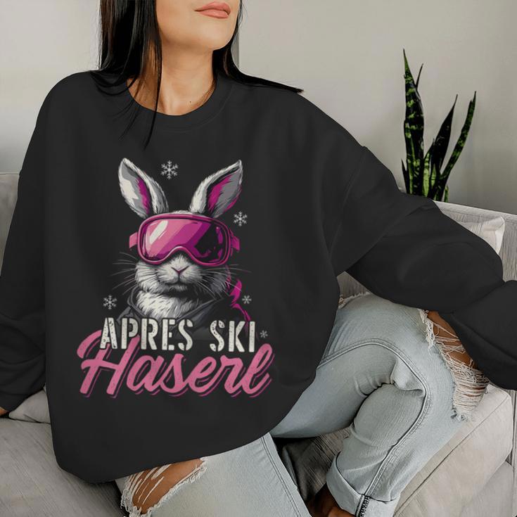 Apres Ski Haserl Skihaserl Skier Party Crew Women's Sweatshirt Frauen Geschenke für Sie