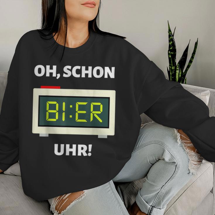 Beer Clock Mallorca Party Alcohol Beer Saufen Suff Sweatshirt Frauen Geschenke für Sie