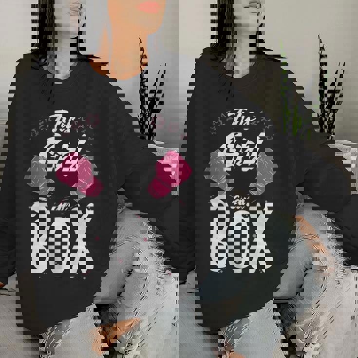 Boxeo Esta Chica Puede Boxear Cool Girl Boxeo Sin Mangas Sudadera Mujer Regalos para ella