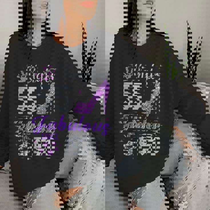 Chapter 55 Fabulous Since 1970 55Th Birthday Girl Women Sweatshirt Gifts for Her