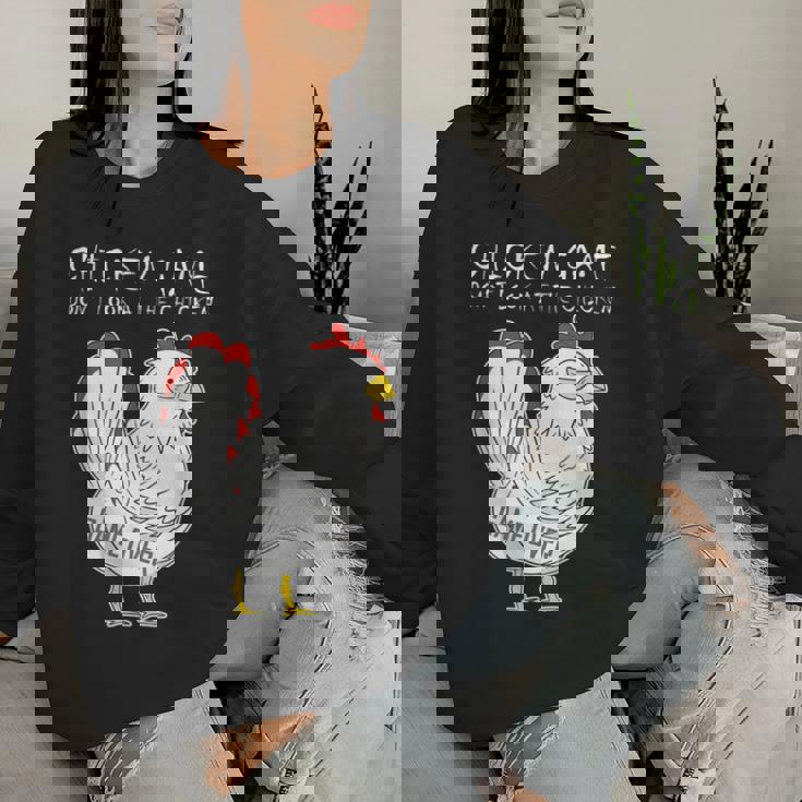 Chicken Game Don`T Look At The Chicken Game Over Farmers Sudadera Mujer Regalos para ella