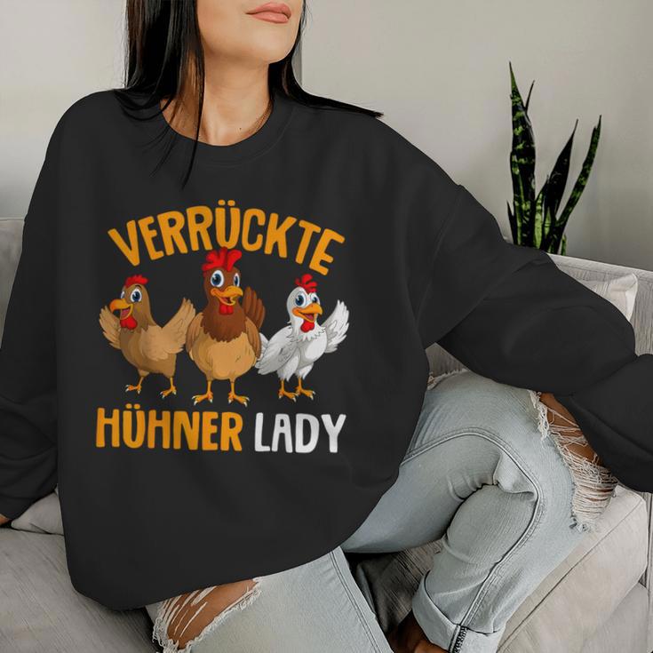 Crazy Chicken Lady Farmer Chicken S Sweatshirt Frauen Geschenke für Sie