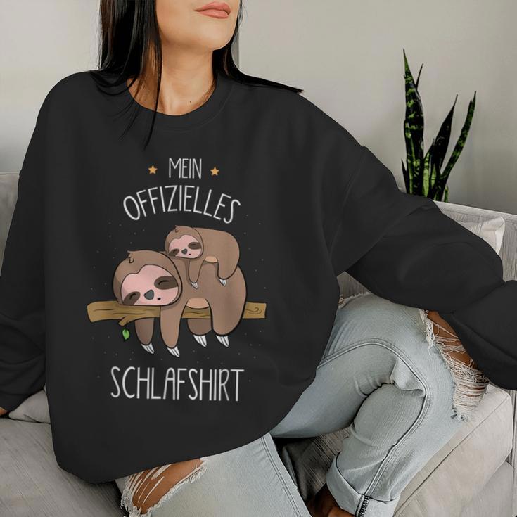 Cute Children's Animal Sleep With Sloth And Baby Sloth Sweatshirt Frauen Geschenke für Sie