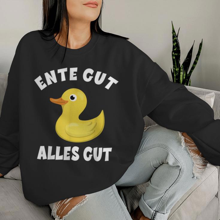 Duck Good Everything Good Squeaky Duck Yellow Duck Sweatshirt Frauen Geschenke für Sie