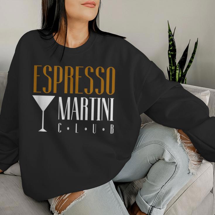 Espresso Martini Club Coffee Cocktail Cafe Coffee Bar Team Sweatshirt Frauen Geschenke für Sie