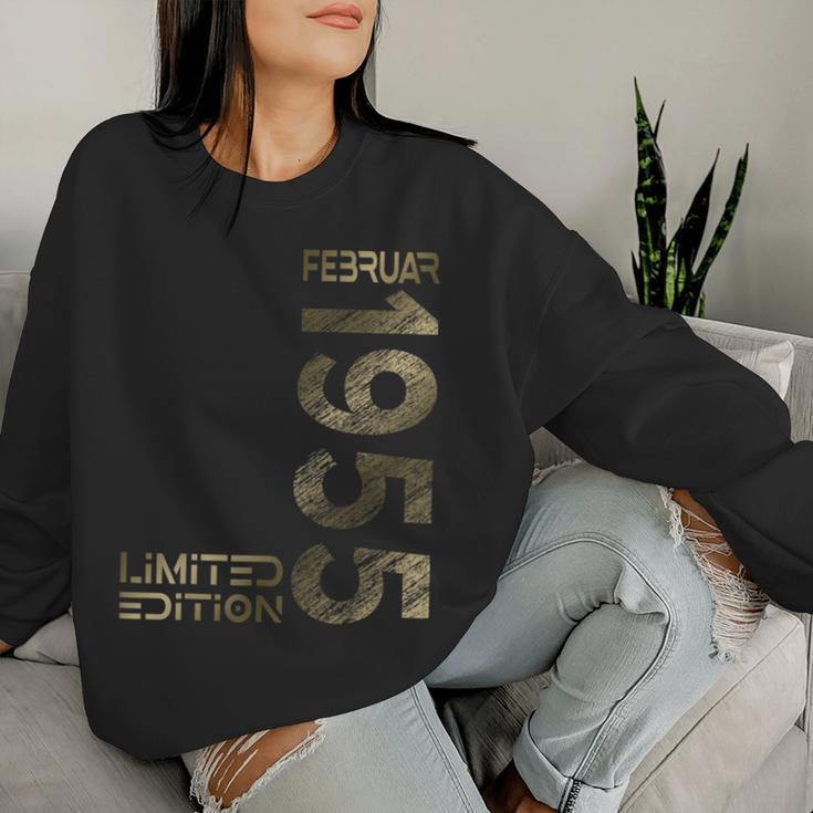 February 1955 Man Woman 70Th Birthday Limited Edition Sweatshirt Frauen Geschenke für Sie