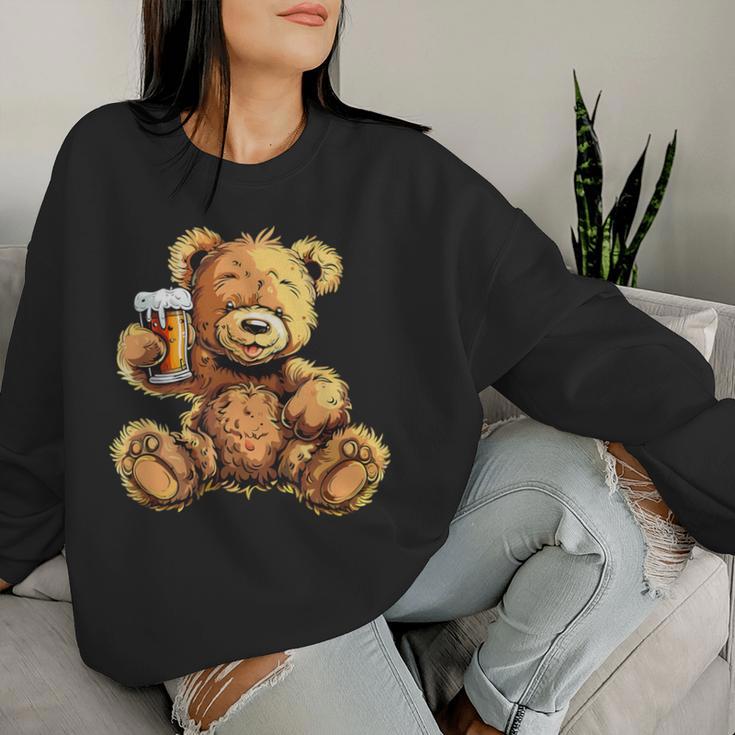 Beer Teddy Bear Costume Sweatshirt Frauen Geschenke für Sie