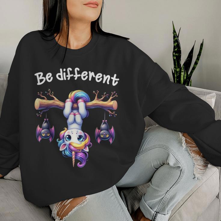 Be Different Unicorn For Children Sweatshirt Frauen Geschenke für Sie