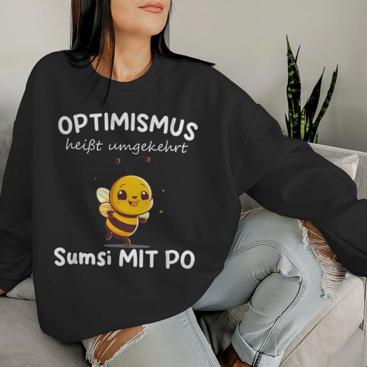 Sumsi Mit Po Optimism Bees Beekeepers Honey Sweatshirt Frauen Geschenke für Sie