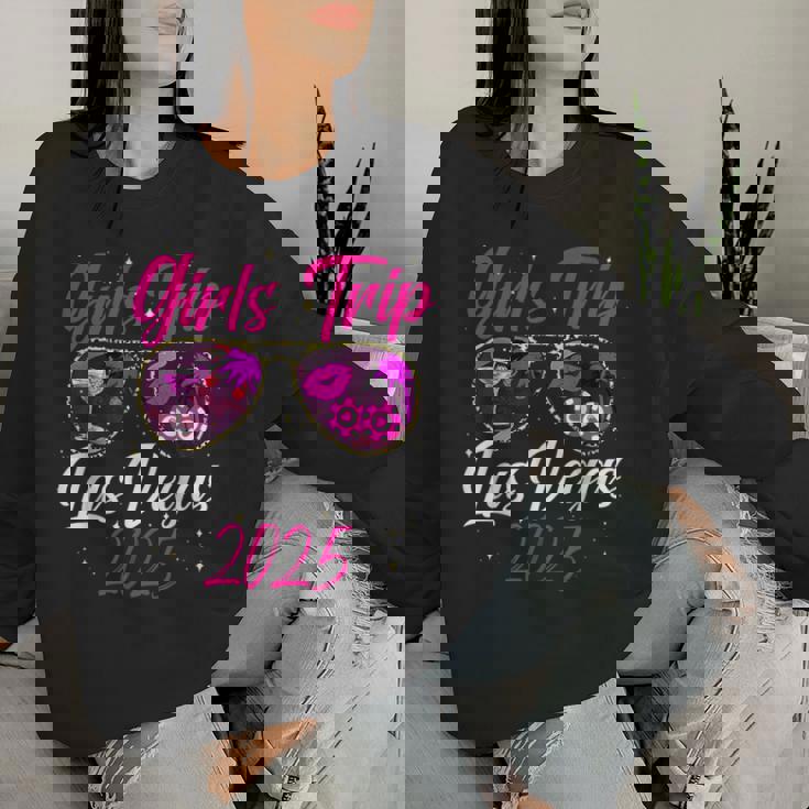 Girls Trip Las Vegas 2025 Nevada Vacation Birthday Trip Women Sweatshirt Gifts for Her