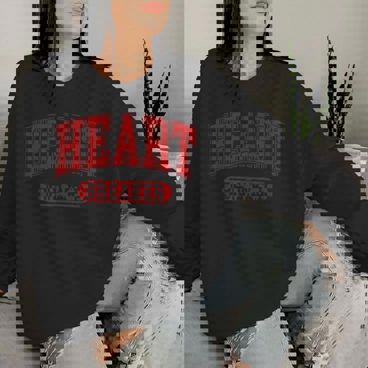 Heart Breaker Happy Valentine's Day Retro Women Women Sweatshirt Gifts for Her