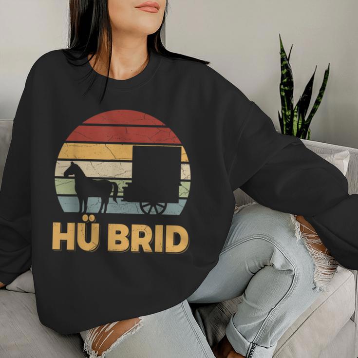 Hü Brid Horse Carriage Hybrid Coachman Riding Word Game Sweatshirt Frauen Geschenke für Sie