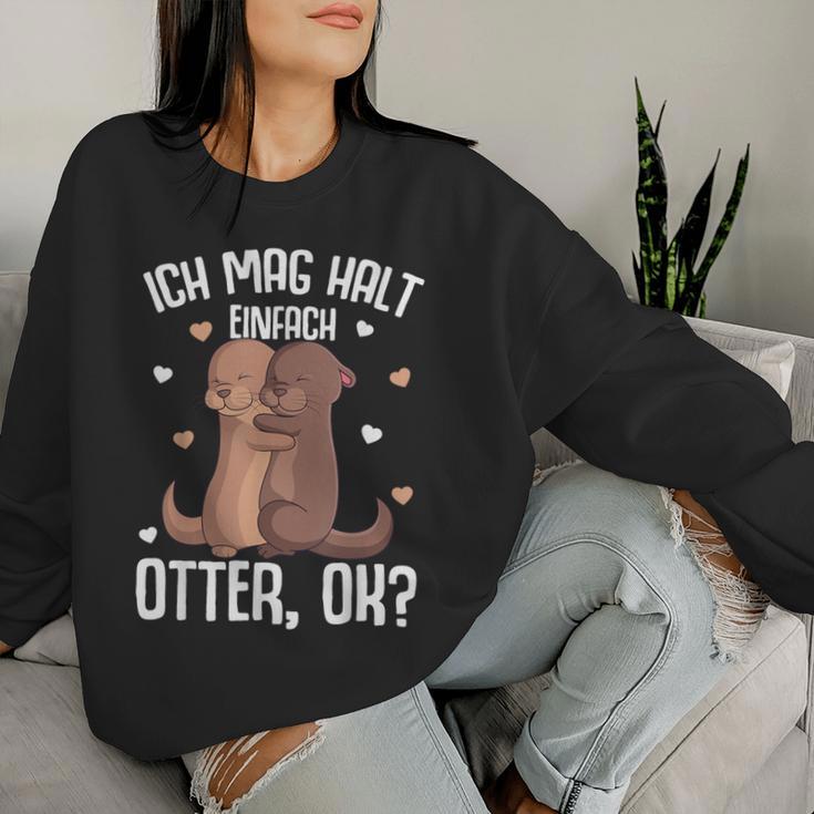 Ich Mag Halt Otter Seeotter Children's Girls' Women's Sweatshirt Frauen Geschenke für Sie