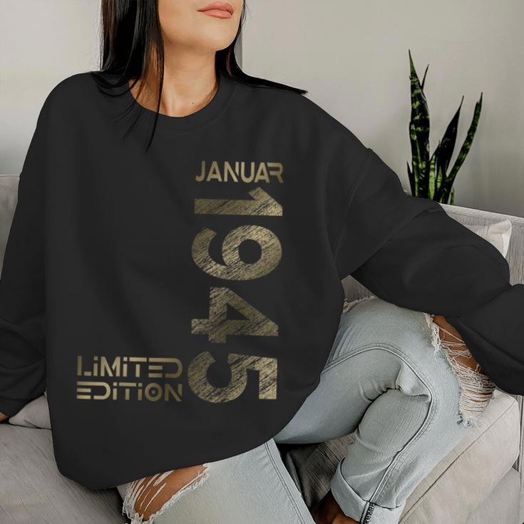 January 1945 Man Woman 80Th Birthday Limited Edition Sweatshirt Frauen Geschenke für Sie