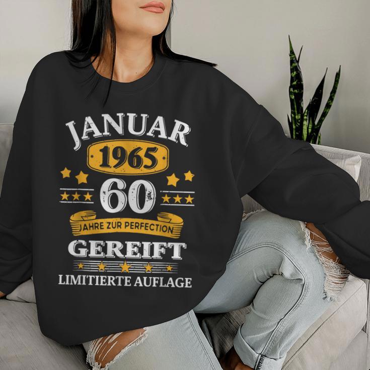 January 1965 60Th Birthday Man Woman Sweatshirt Frauen Geschenke für Sie