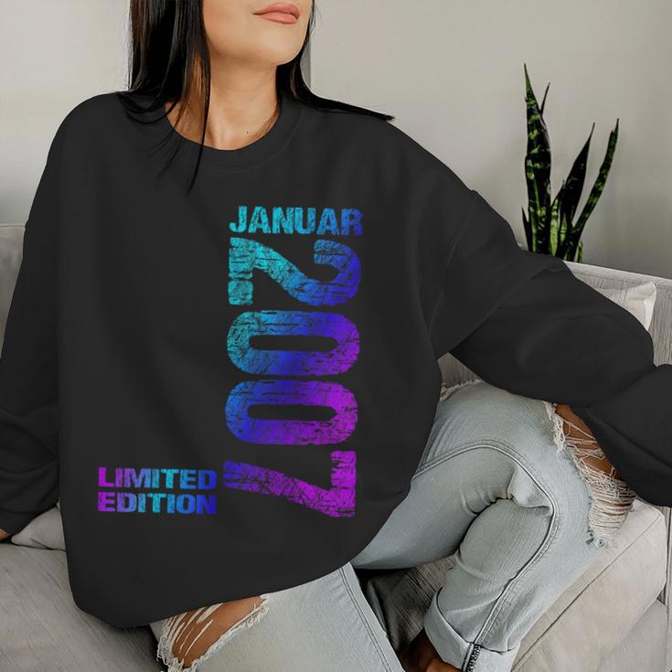 January 2007 Boy Girl 16Th Birthday Limited Edition 16 Sweatshirt Frauen Geschenke für Sie