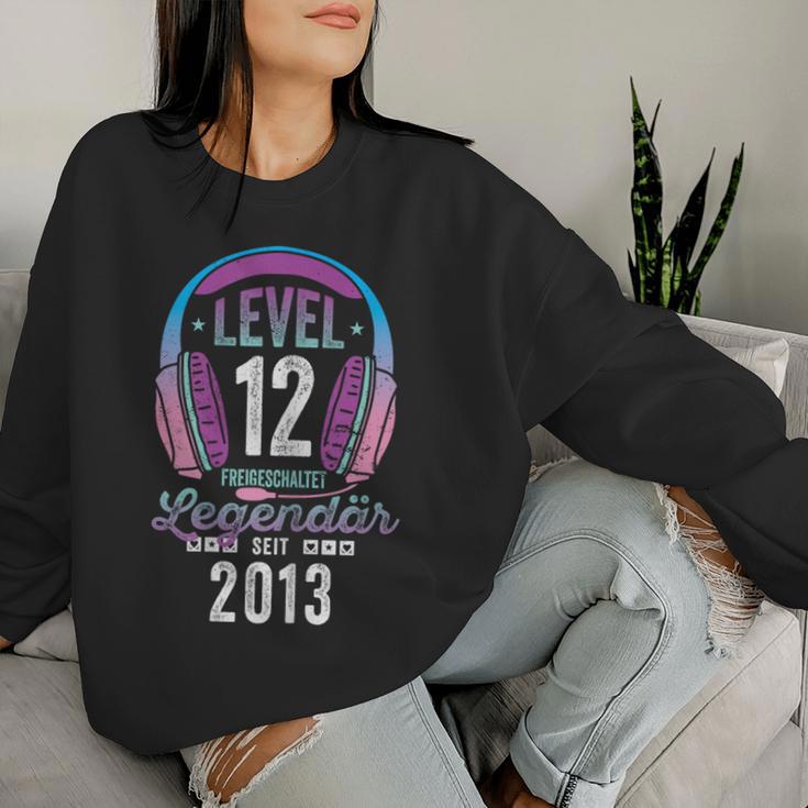 Level 12 Years Girl's Birthday Gamer Girl Gamer 2013 Sweatshirt Frauen Geschenke für Sie