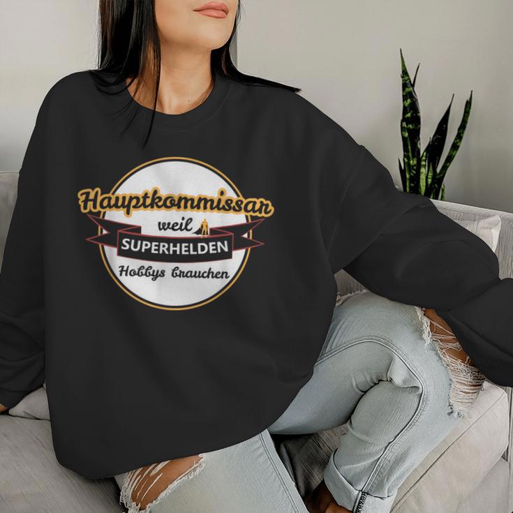 Main Commissioner Police Head Commissioner Sweatshirt Frauen Geschenke für Sie