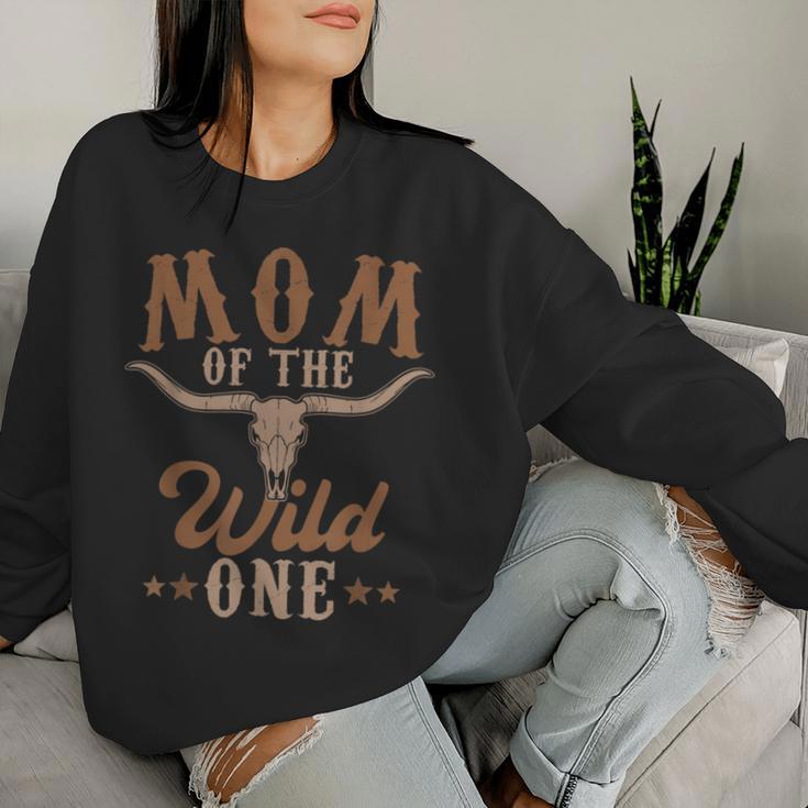 Mom Of The Wild One Cowboy Western Rodeo Party Matching Women Sweatshirt Gifts for Her Mom Of The Wild One Cowboy Western Rodeo Party Matching Women Sweatshirt Gifts for Her