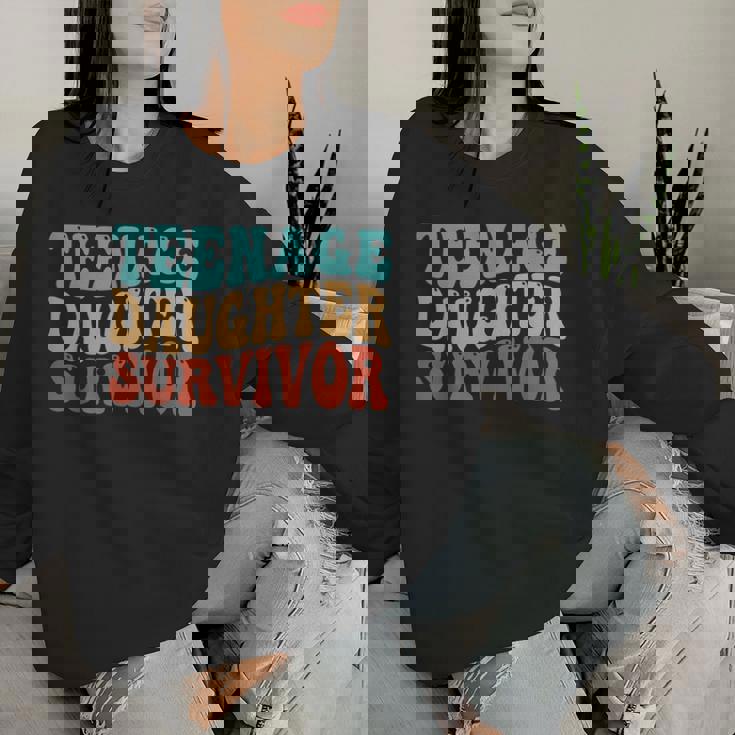 Nage Daughter Survivor Retro Groovy Women Sweatshirt Gifts for Her