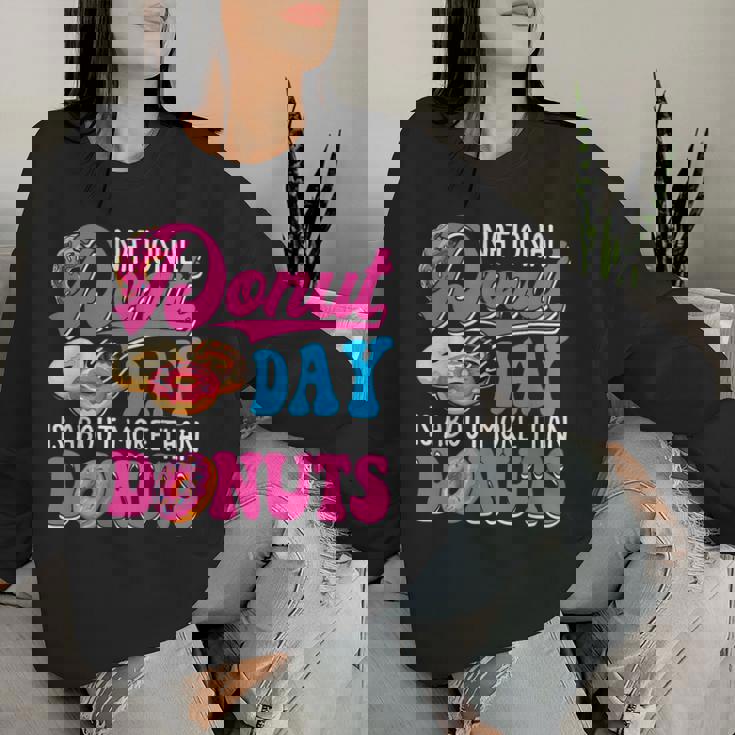 National Donut Day Doughnut Food Lover Boys Girls Women Sweatshirt Gifts for Her