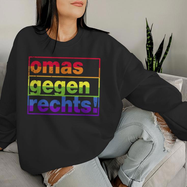 Omas Gegen Rechts I Anti Rassisum I Für Tolleranz Sweatshirt Frauen Geschenke für Sie