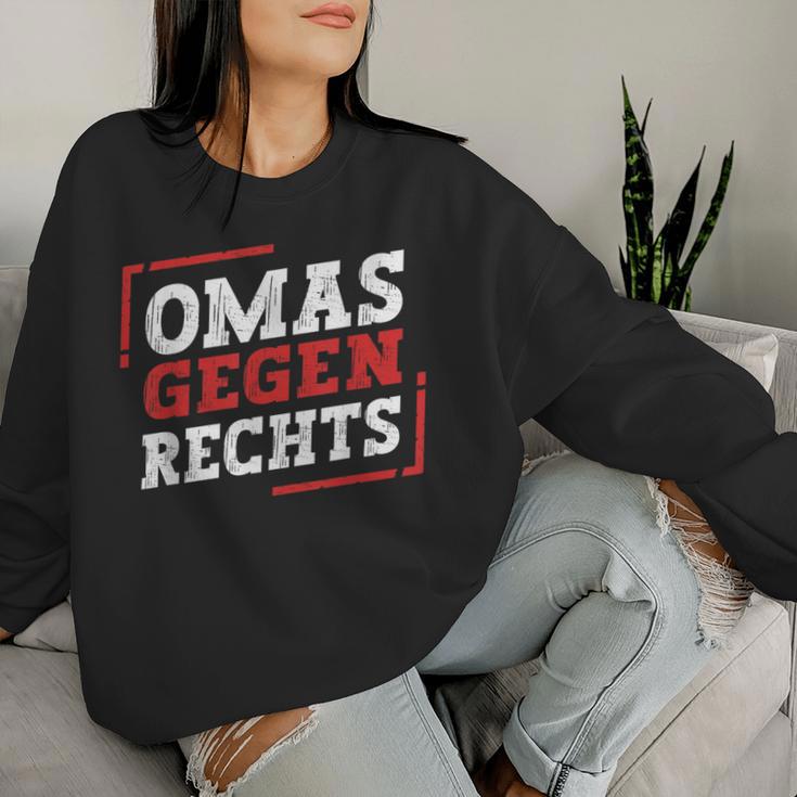 Omas Gegen Rechts Antirassismus Sweatshirt Frauen Geschenke für Sie