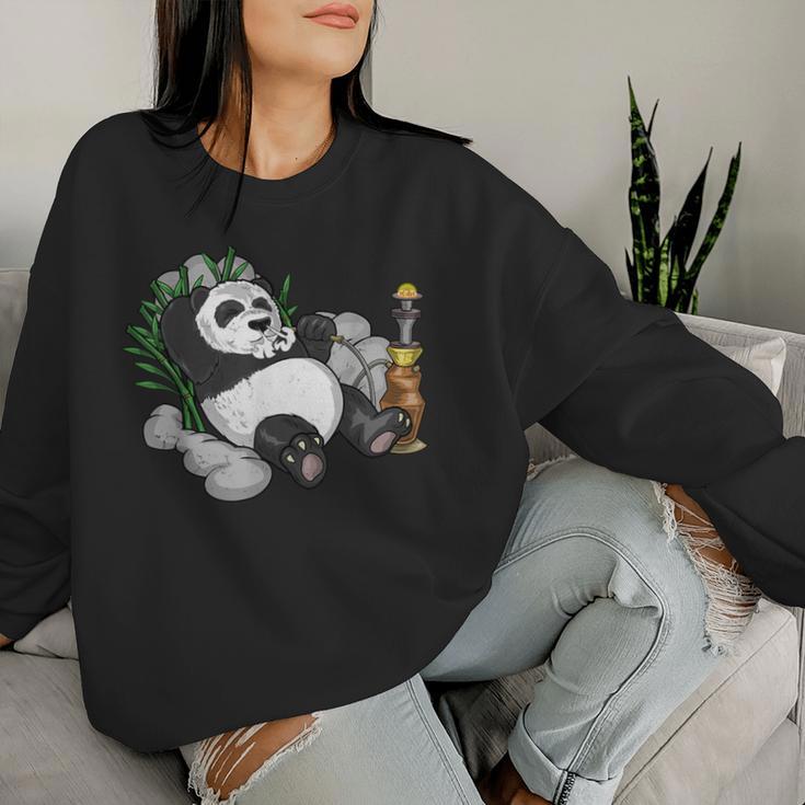 Panda Arabic Hookah Nargileh Shisha Panda Bear Sweatshirt Frauen Geschenke für Sie