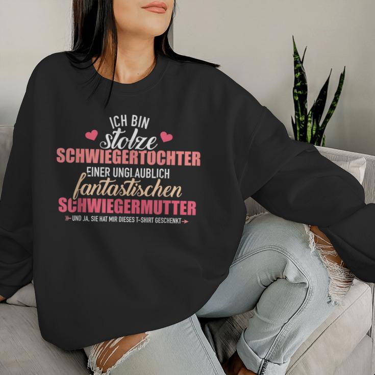 Proud Daughter In Law Of A Fantastic Mother-In-Law Sweatshirt Frauen Geschenke für Sie