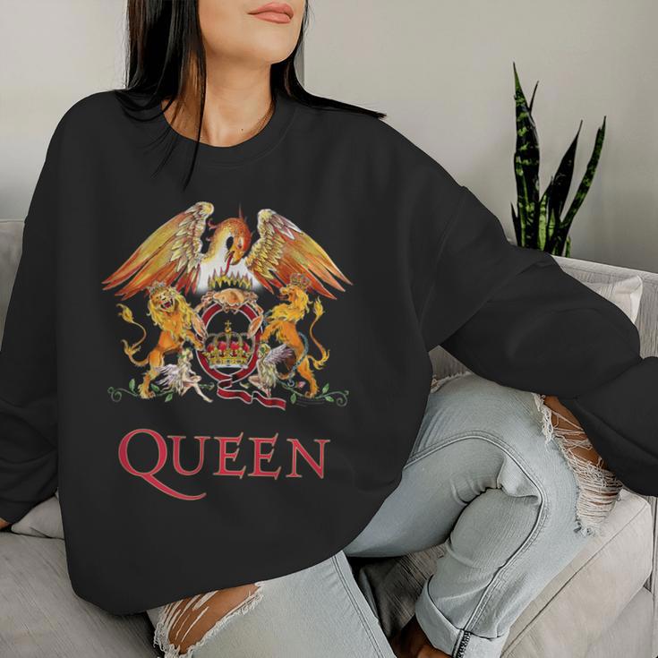 Queen Rock Music Band Logo By Rock Off Sweatshirt Frauen Geschenke für Sie