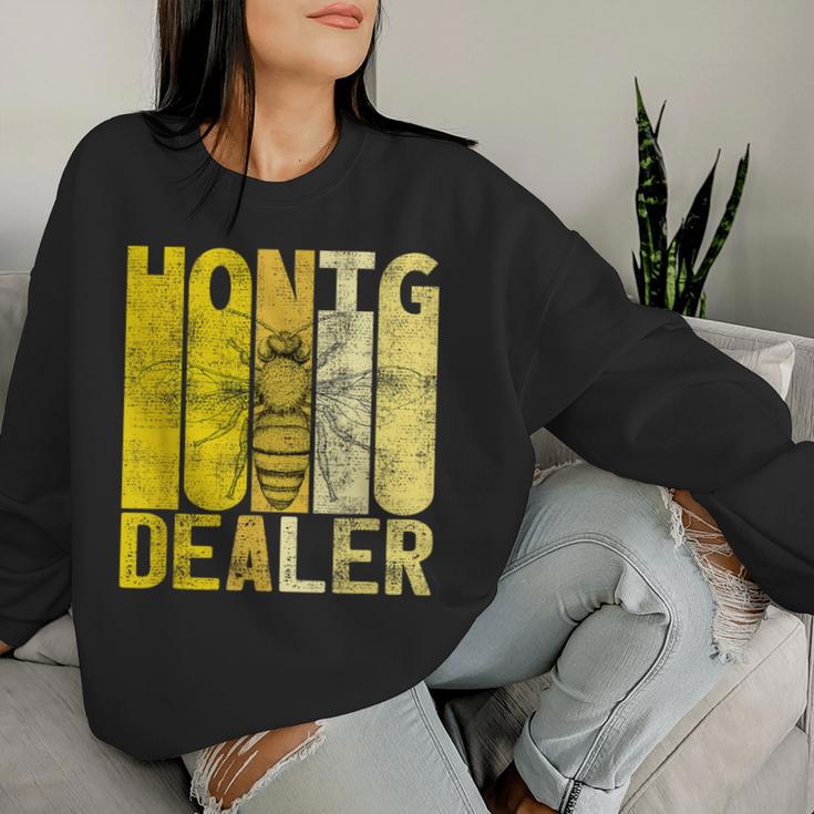 Retro Honey Dealer Beekeeper Bee Beekeeper Sweatshirt Frauen Geschenke für Sie