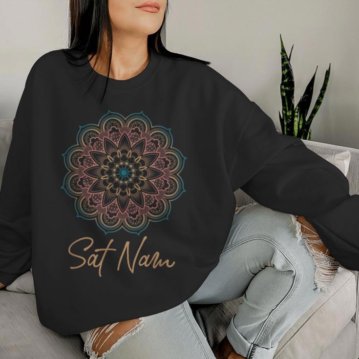 Sat Nam Mandala Kundalini Yoga Sweatshirt Frauen Geschenke für Sie