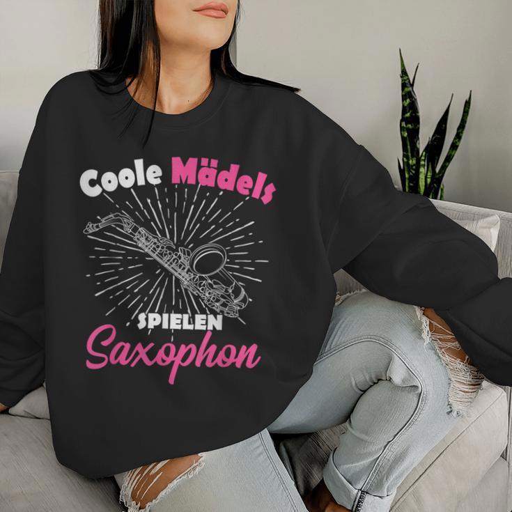 Saxophone For Saxophonist Girls Women Sweatshirt Frauen Geschenke für Sie