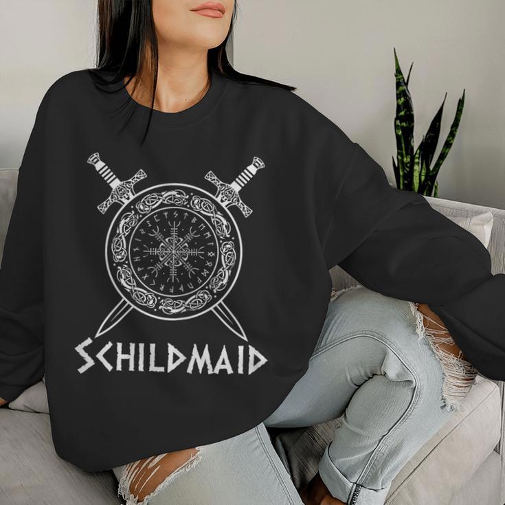 Schildmaid Kriegerin Lagertha Women's Sweatshirt Frauen Geschenke für Sie