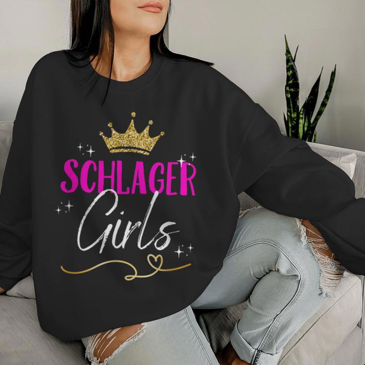 Schlager Girls Schlager Women's Outfit Schlager Party Women's Sweatshirt Frauen Geschenke für Sie