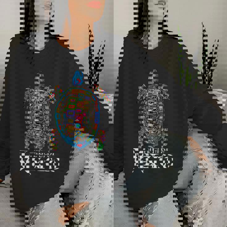 Graphic Sea Turtle Gulf Of Mexico Never Forget Trump Women Sweatshirt Gifts for Her